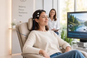 Sesión de neurofeedback para ansiedad en Madrid