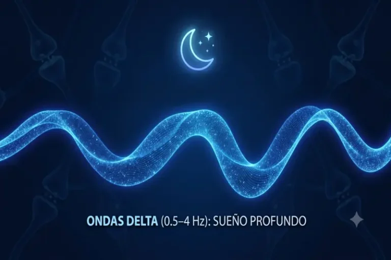 Representación de la actividad delta durante el sueño profundo