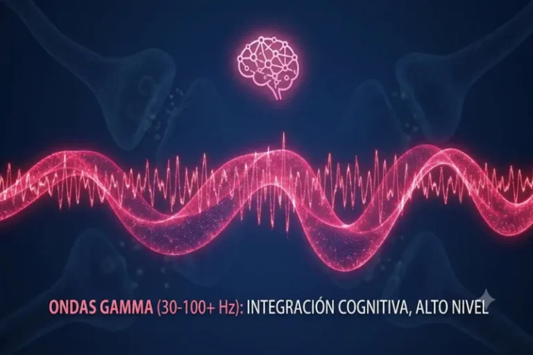 Representación de la actividad gamma asociada al procesamiento rápido de información
